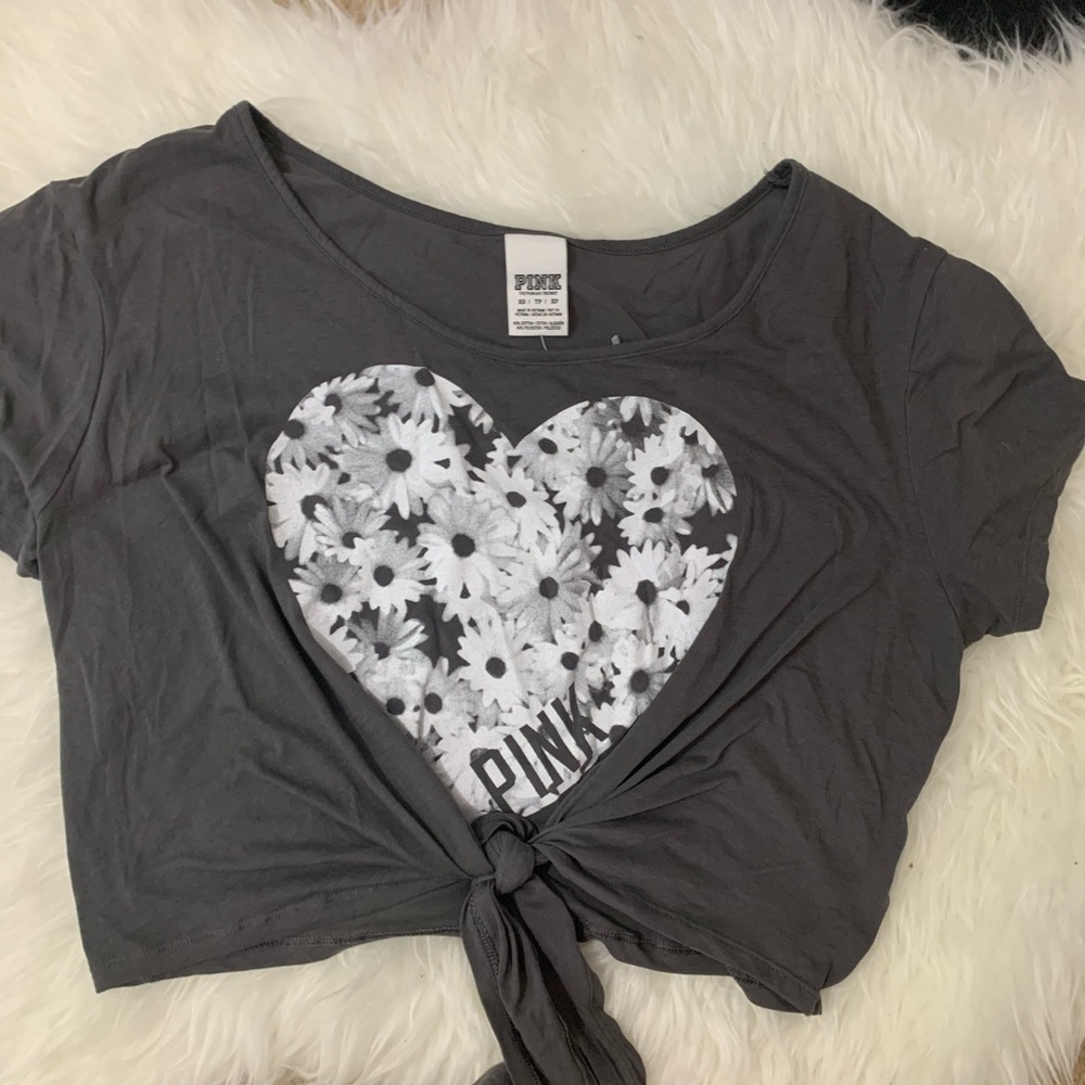Victoria’s Secret Pink Crop Top Flowers